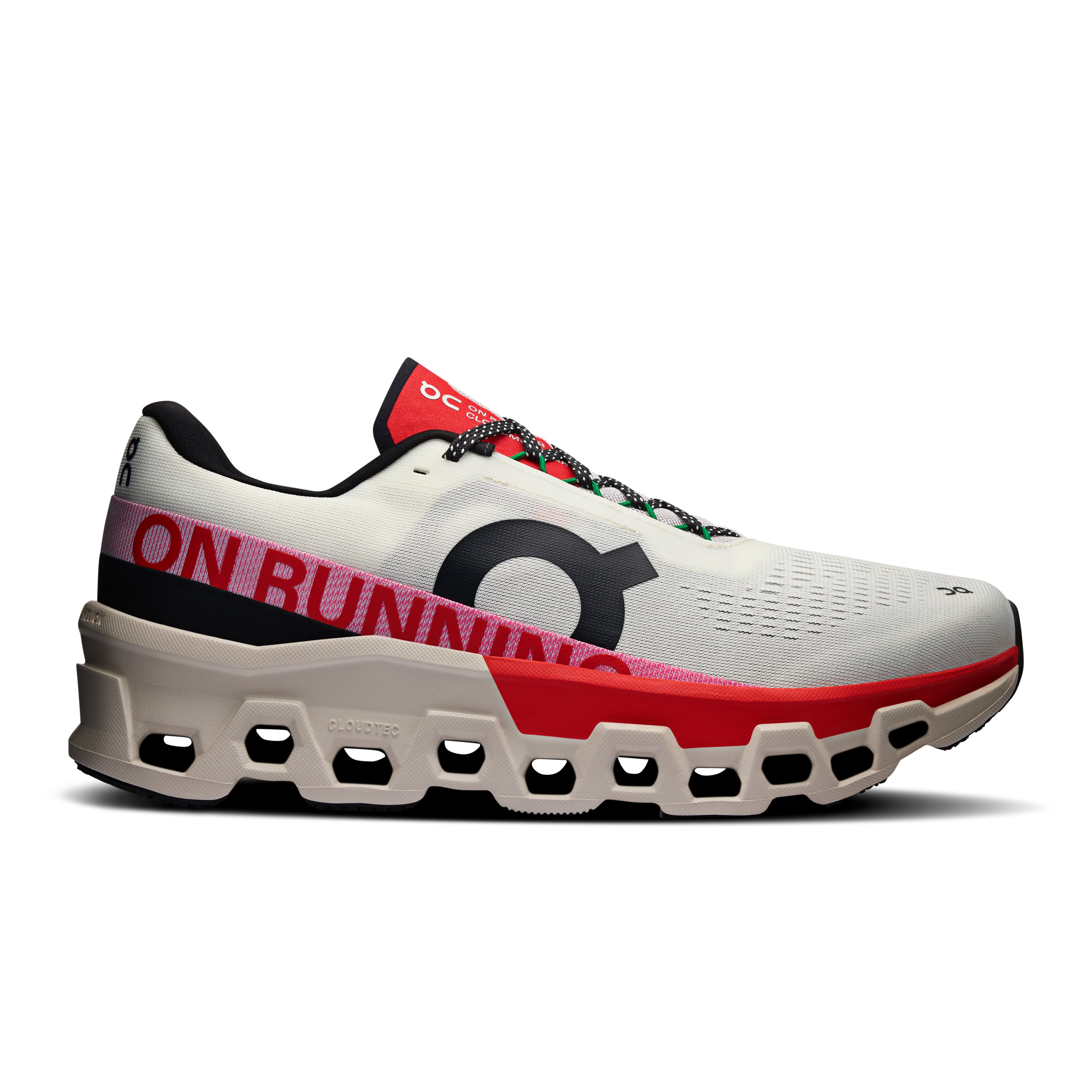 On Running Cloudmonster 2 Ivory Silver Red