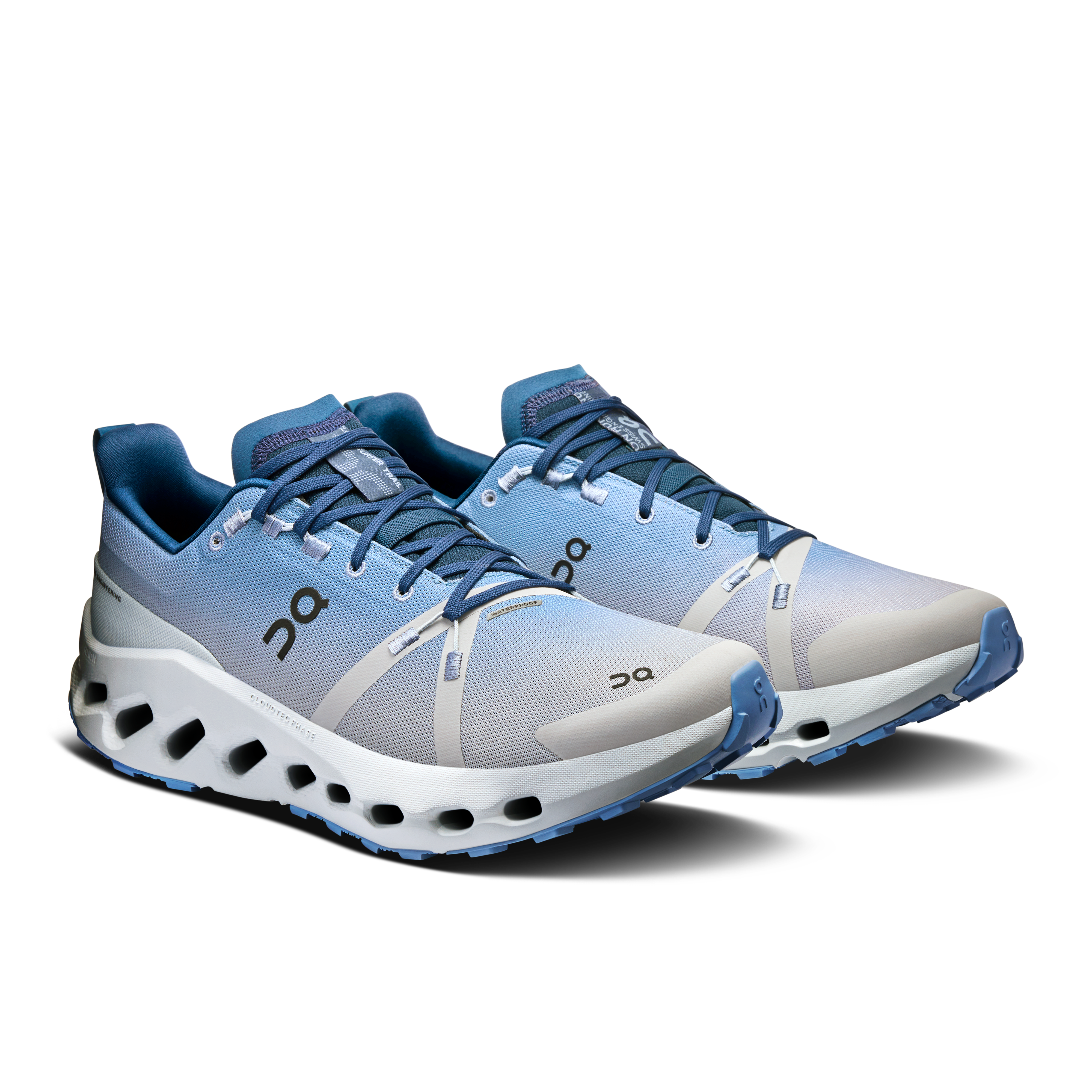 On Running Cloudsurfer Trail Waterproof Chambray Glacier