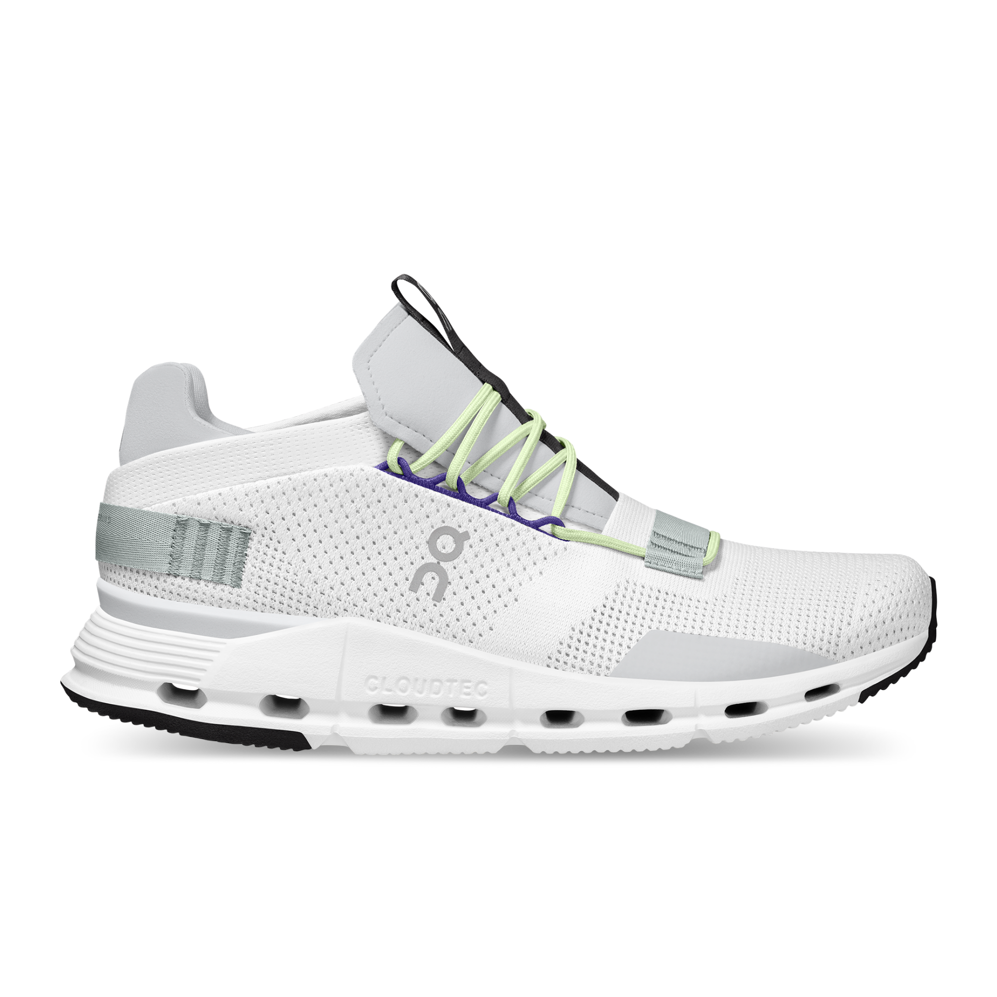 On Running Cloudnova White Mineral Grey Purple