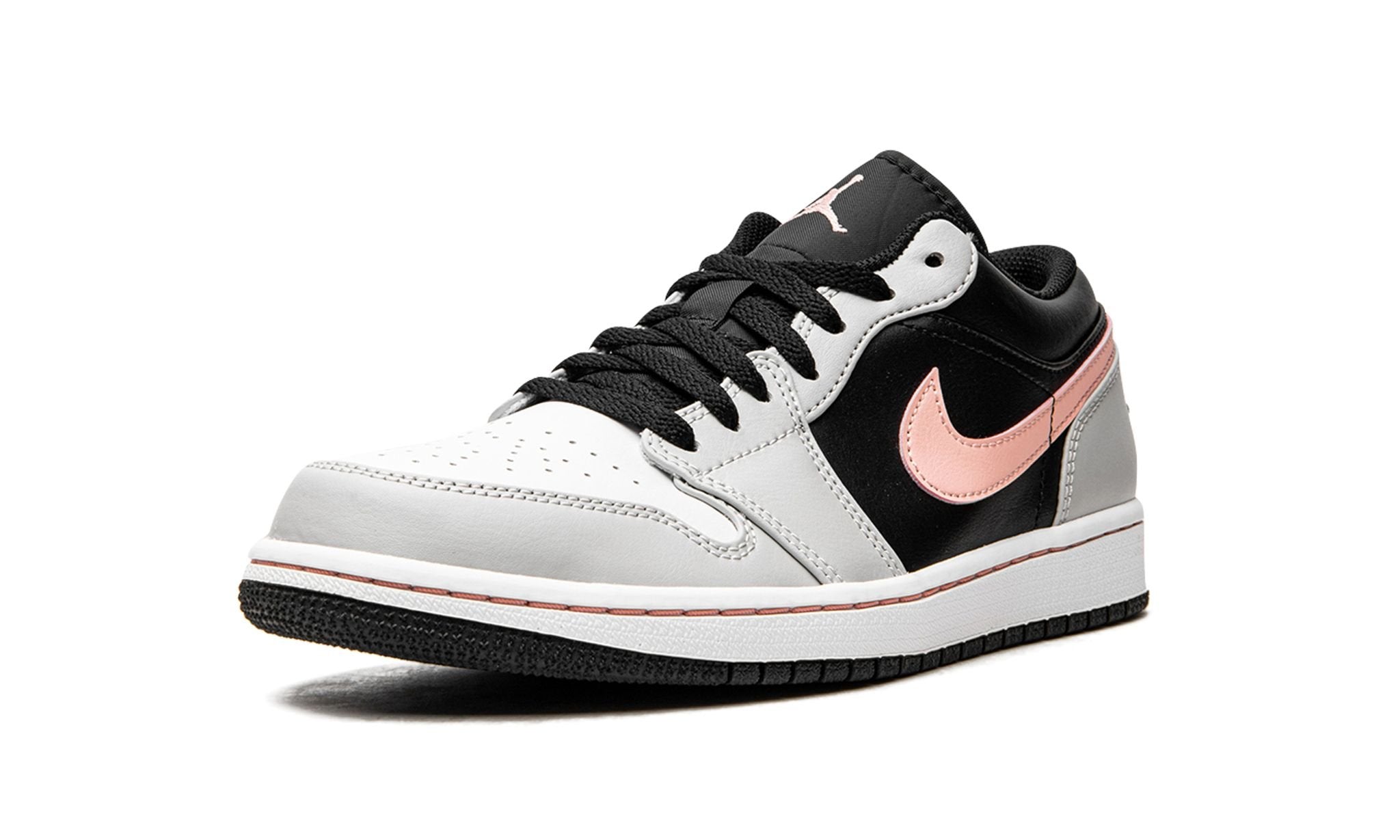 Air Jordan 1 Low Black Grey Fog Bleached Coral