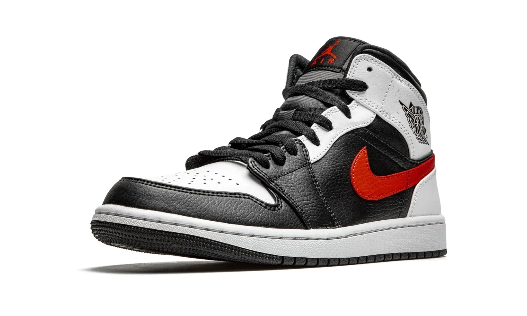 Air Jordan 1 Mid Black Chile Red White