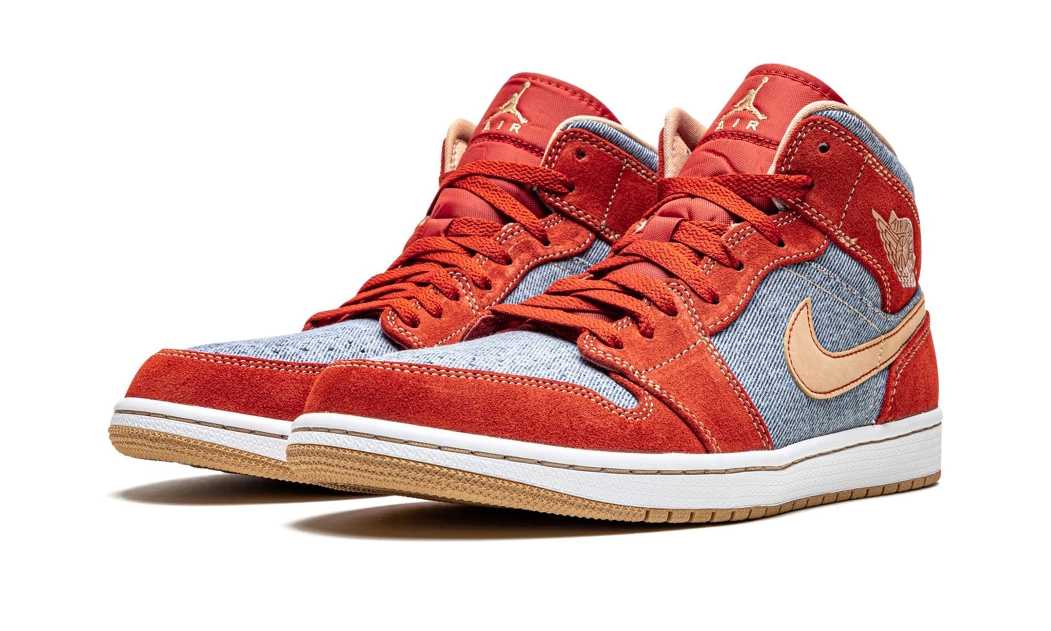 Air Jordan 1 Mid Denim Red