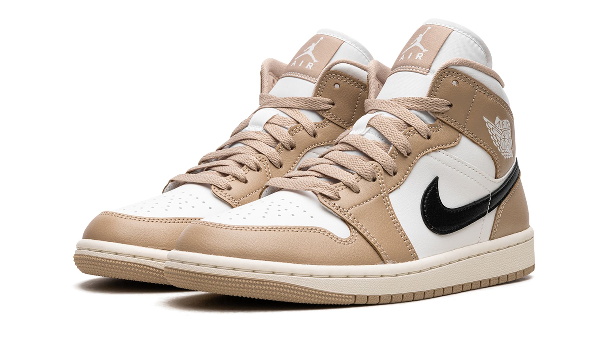 Air Jordan 1 Mid Tan / Black Desert