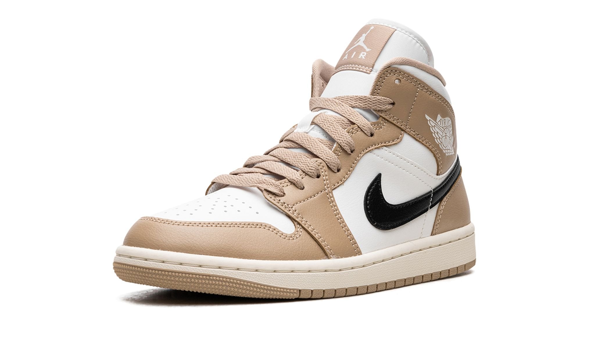 Air Jordan 1 Mid Tan / Black Desert