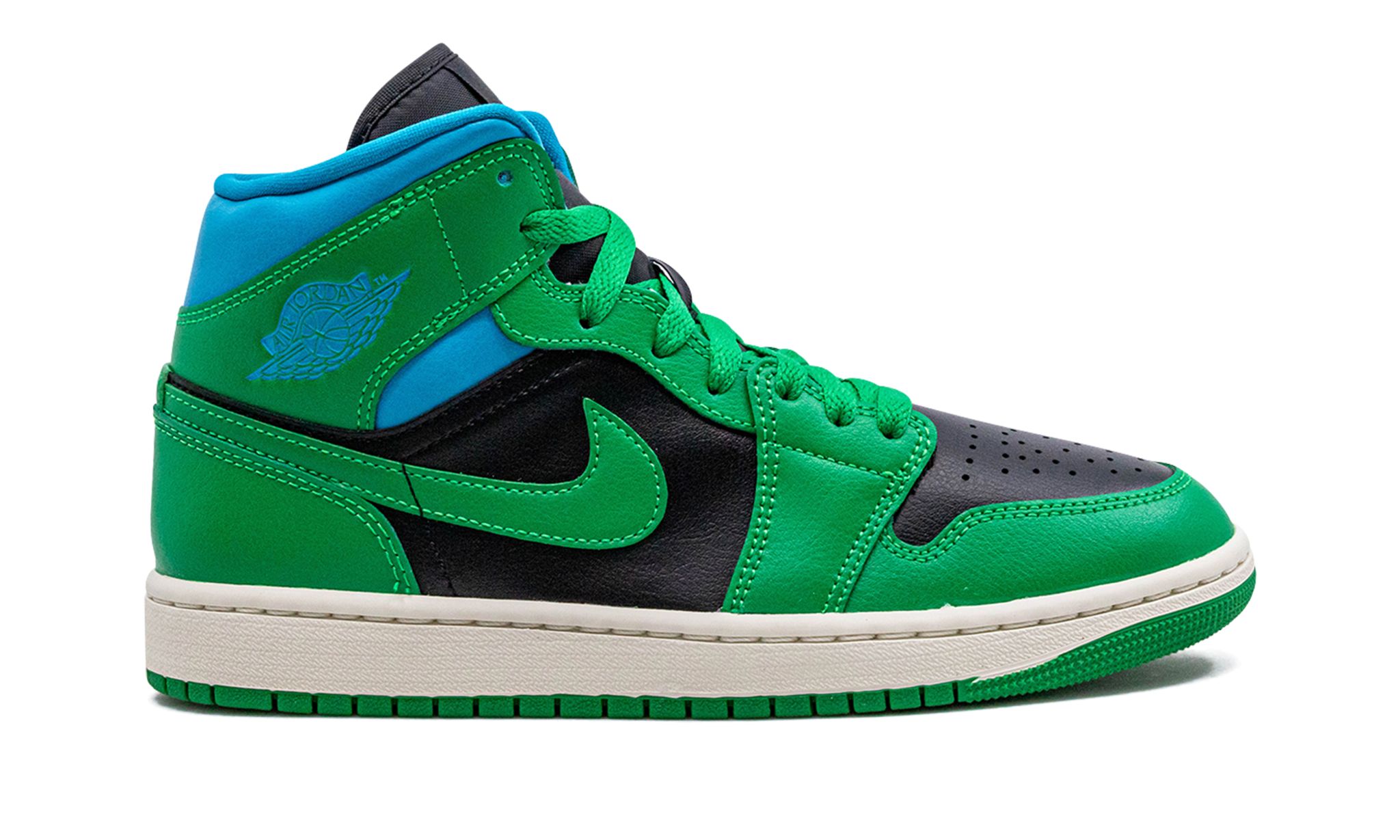Wmns Air Jordan 1 Mid 'Lucky Green Aquatone'