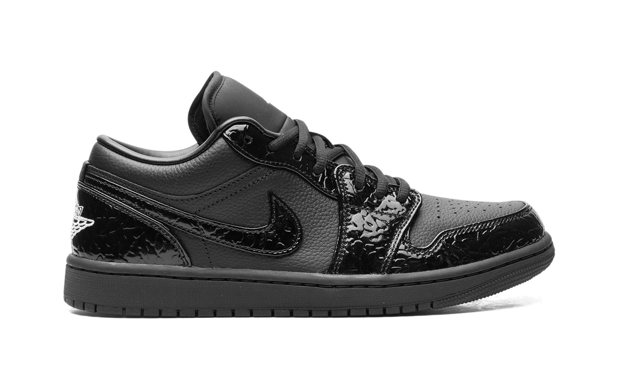 Wmns Air Jordan 1 Low SE 'Black Croc'