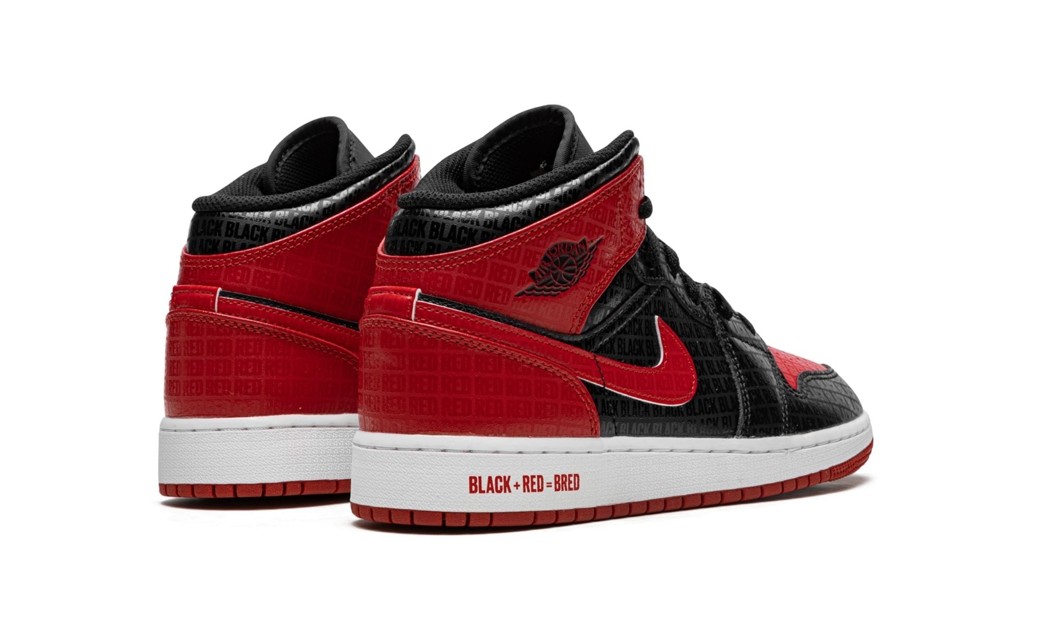 Air Jordan 1 Mid Bred Text (GS)