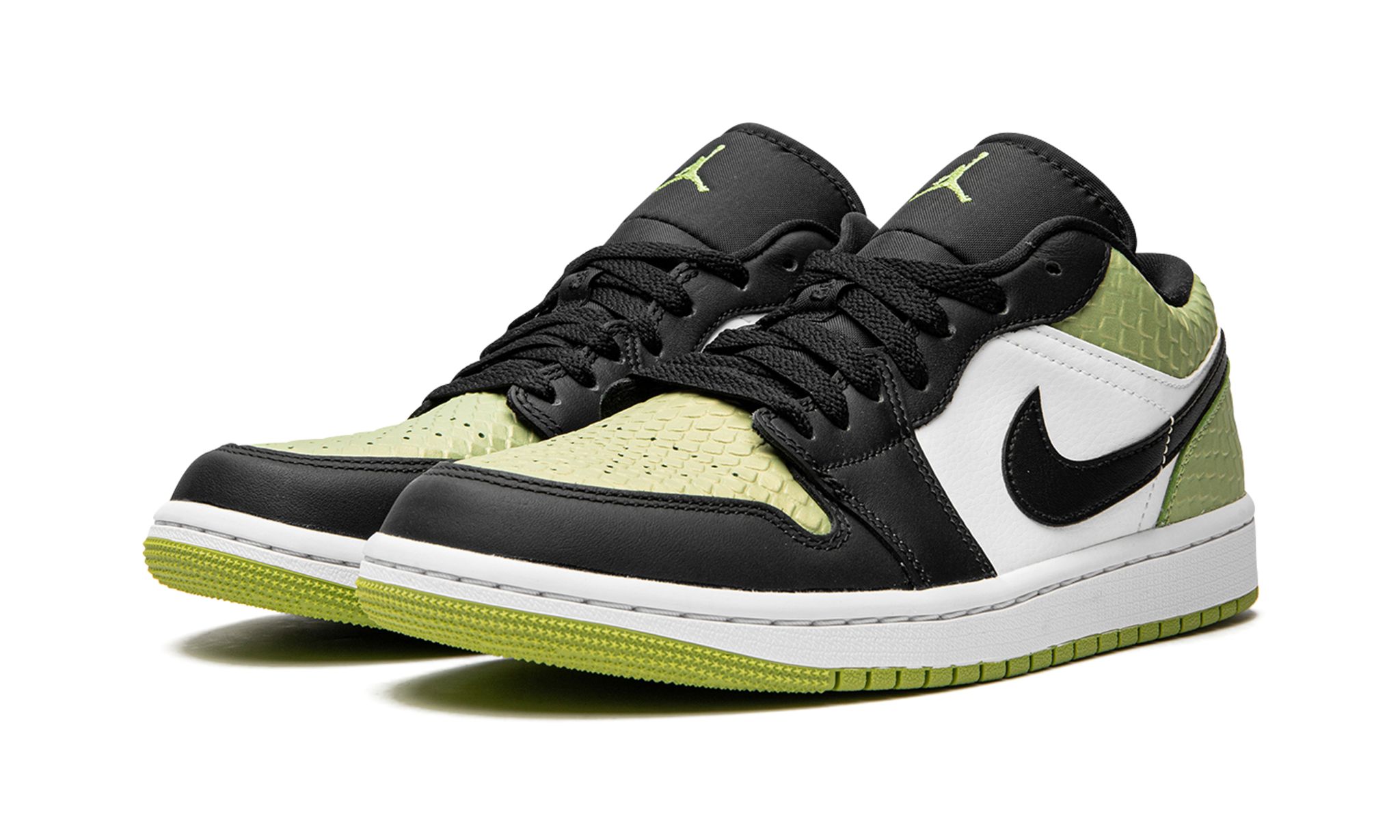 Wmns Air Jordan 1 Low Snakeskin Vivid Green