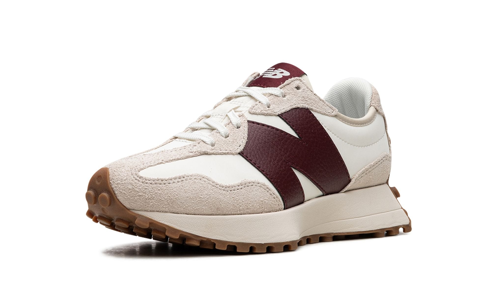 Wmns 327 'White Dark Red'