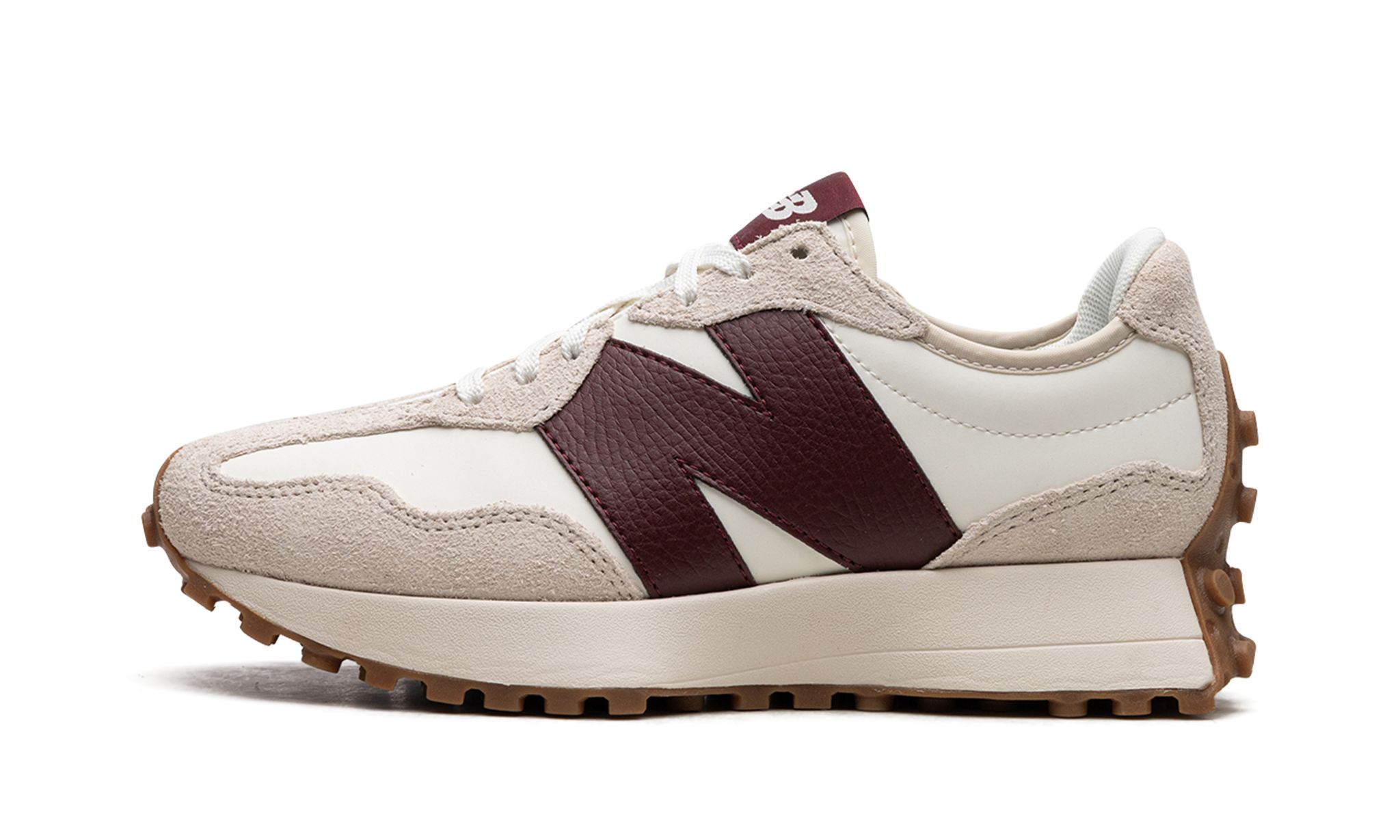 Wmns 327 'White Dark Red'