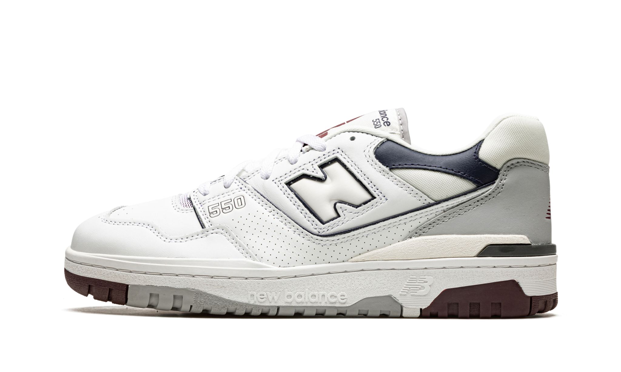 550 'White Indigo Burgundy'