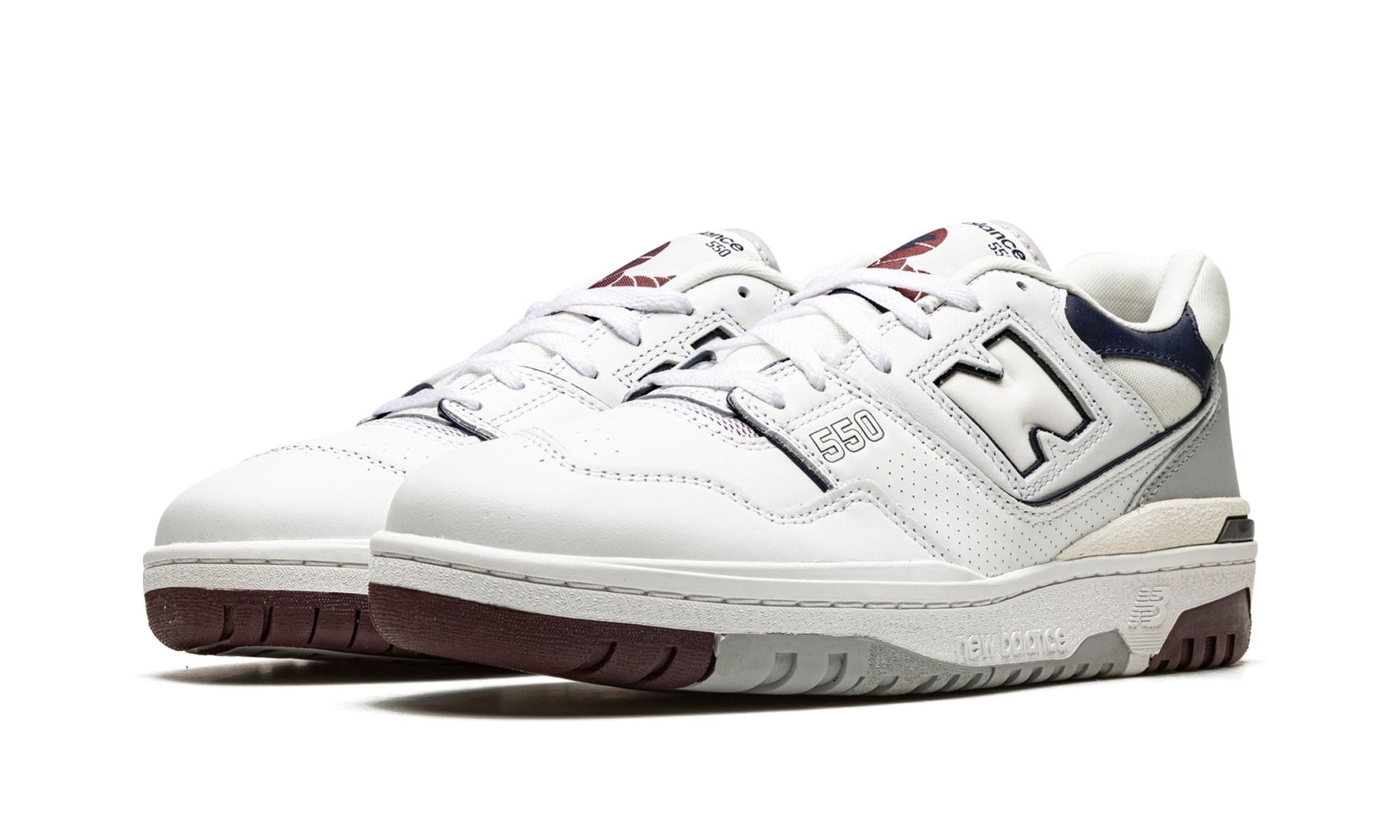 550 'White Indigo Burgundy'