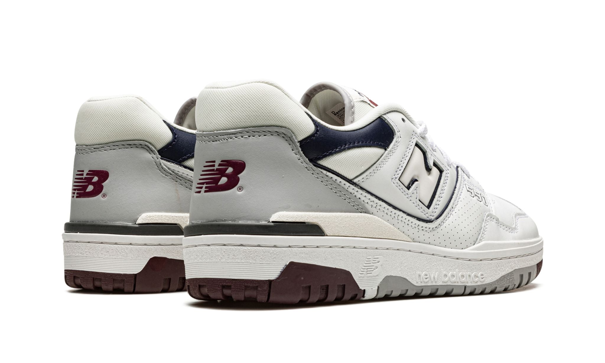 550 'White Indigo Burgundy'