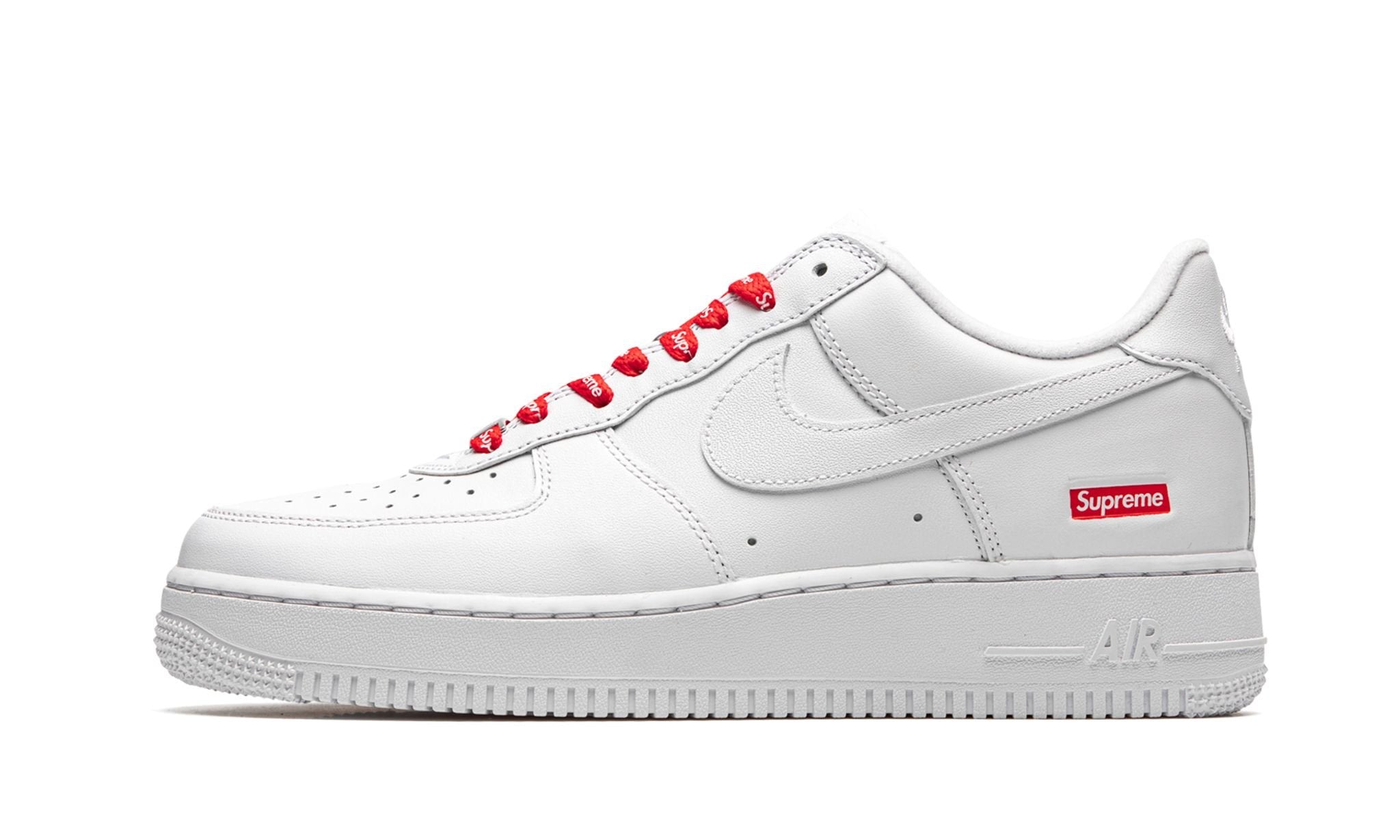 Supreme X Air Force 1 Low Box Logo White