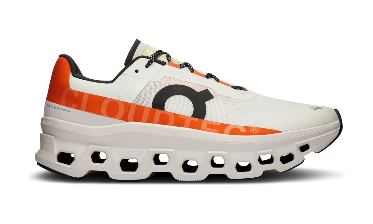 On Running Cloudmonster Undyed White Flame - Guerdon Kicks -