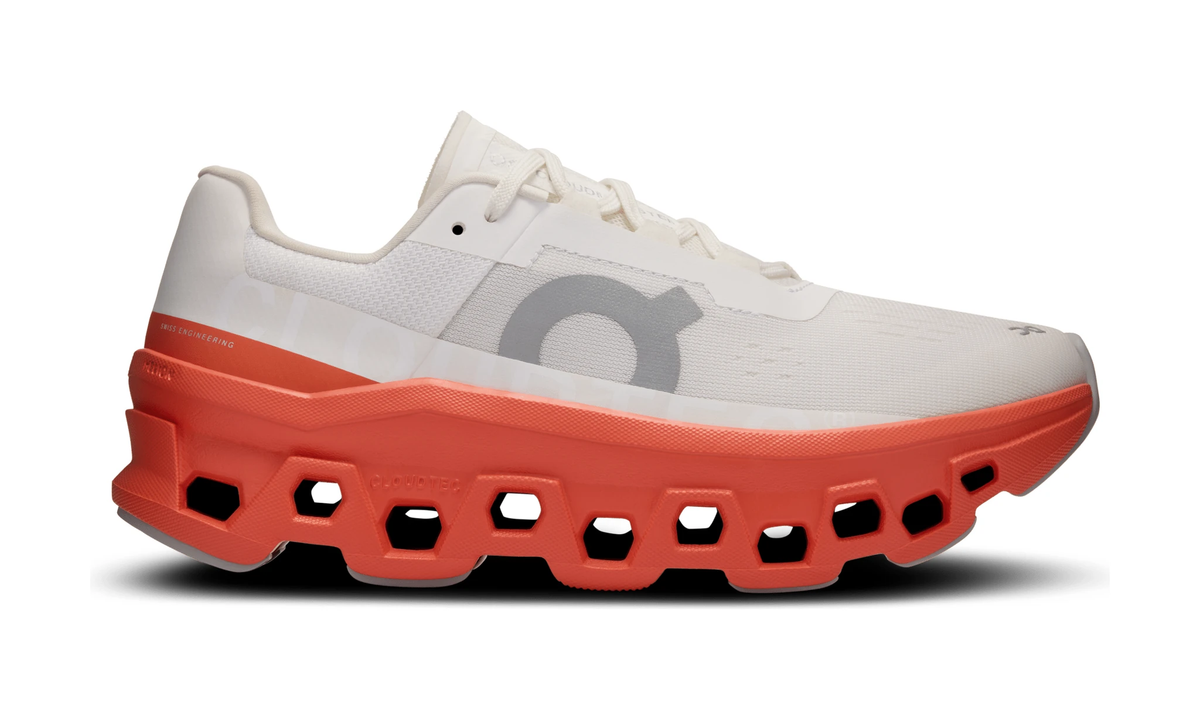 On Running Cloudmonster White Flame (Women's) - Guerdon Kicks -