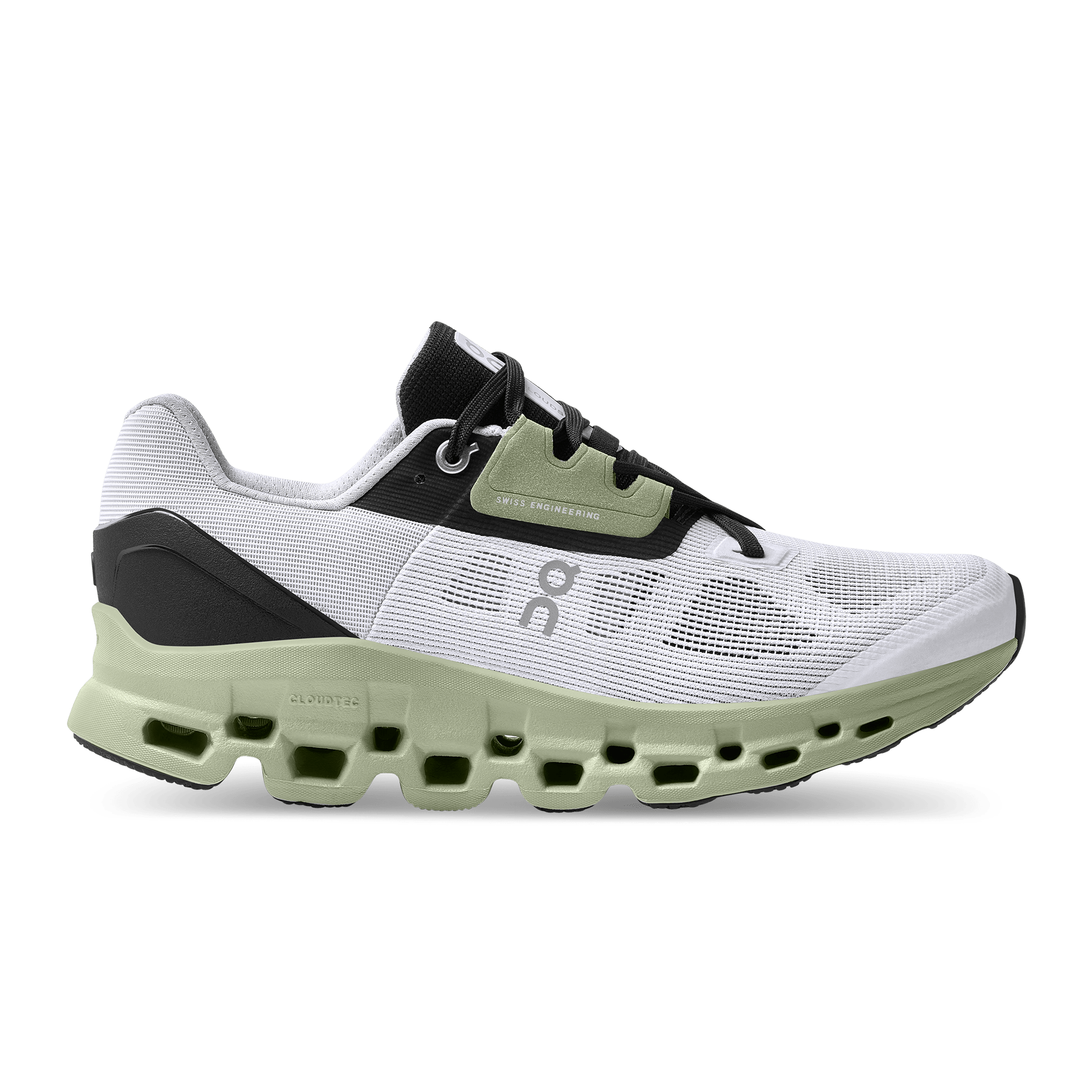 On Running Cloudstratus White Black Sage (Women's) - Guerdon Kicks -