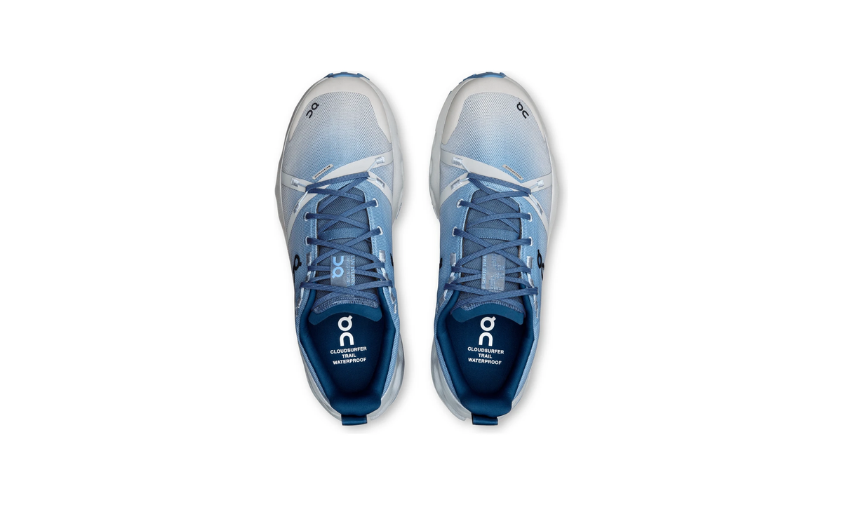 On Running Cloudsurfer Trail Waterproof Chambray Glacier - Guerdon Kicks -