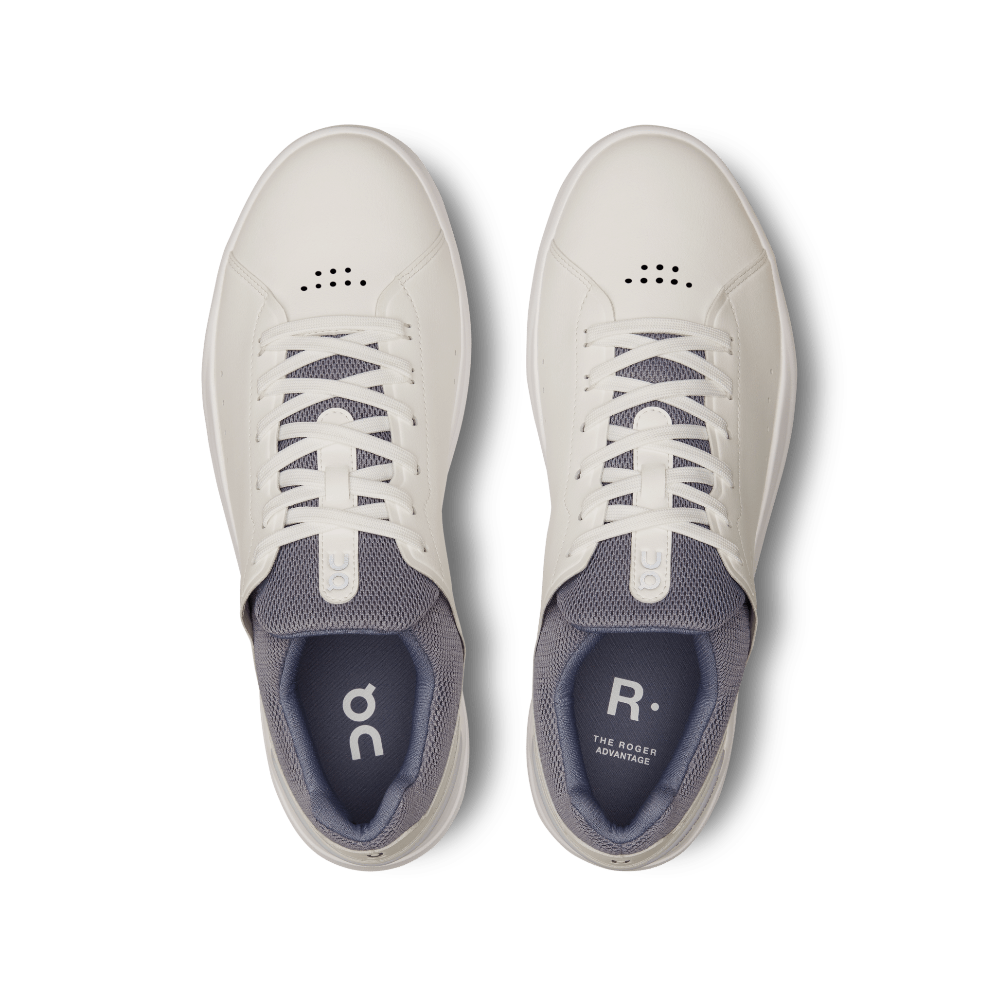 On The Roger Advantage White Fossil - Guerdon Kicks -