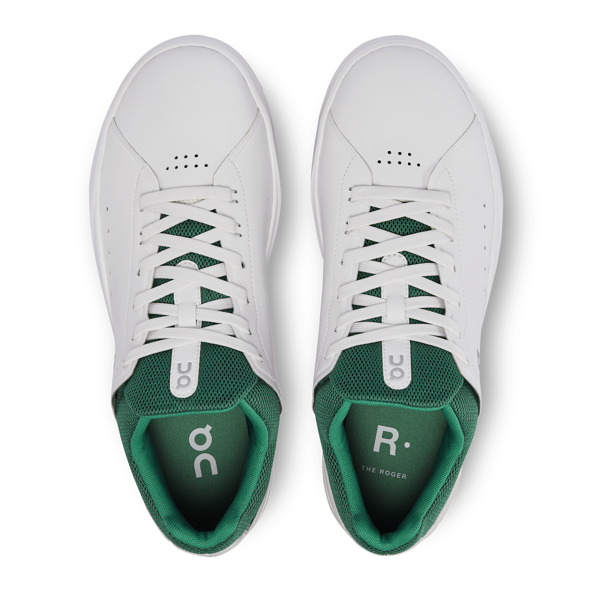 On The Roger Advantage White Green - Guerdon Kicks -