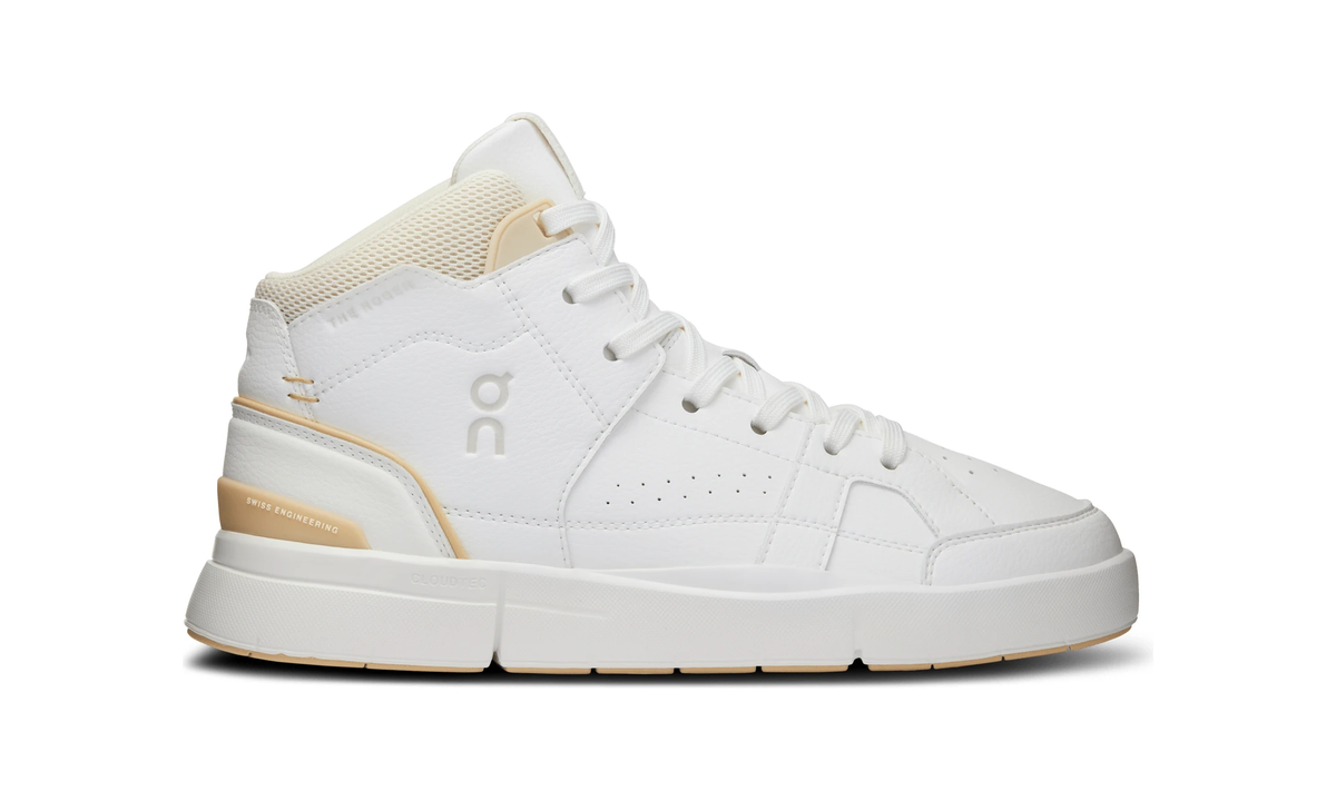 On The Roger Clubhouse Mid White Savannah (Women's) - Guerdon Kicks -