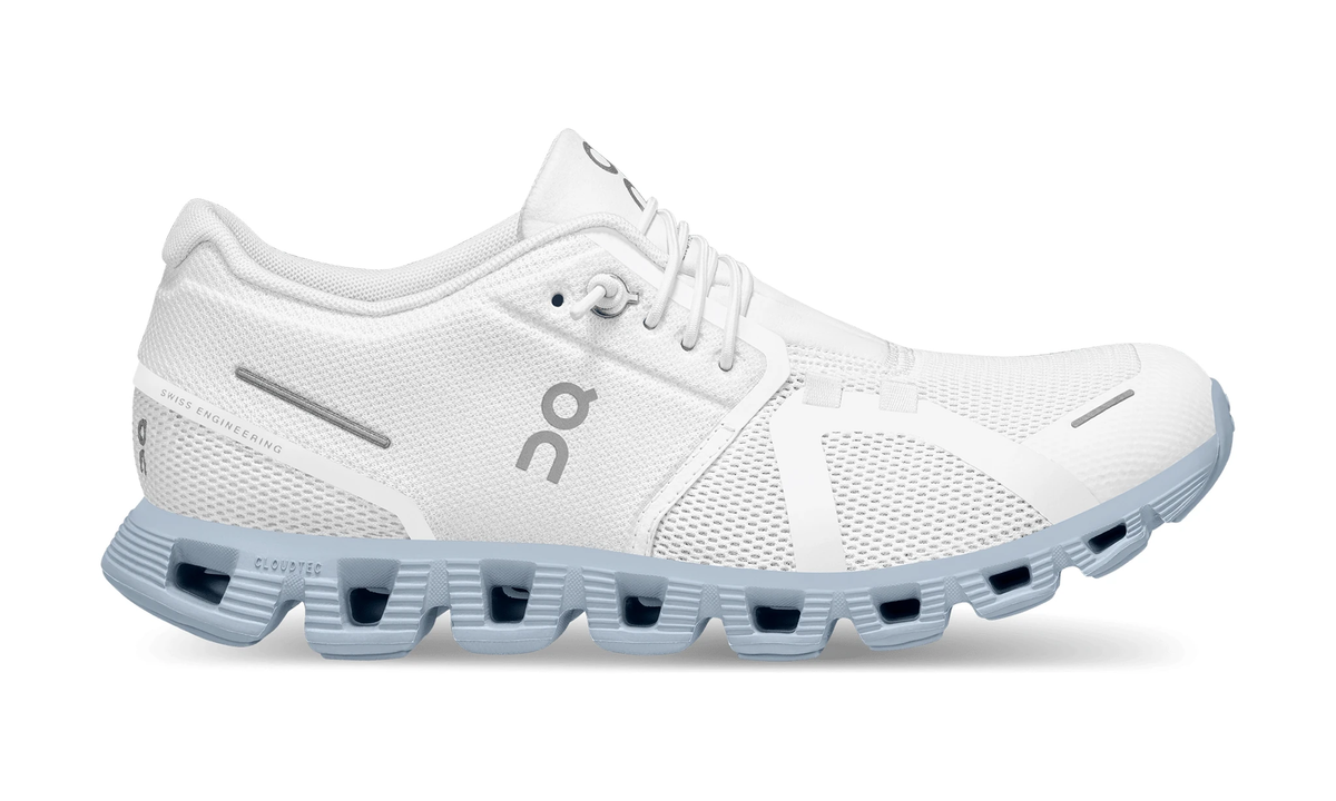 ON Wmns Cloud 5 'White Chambray' - Guerdon Kicks -