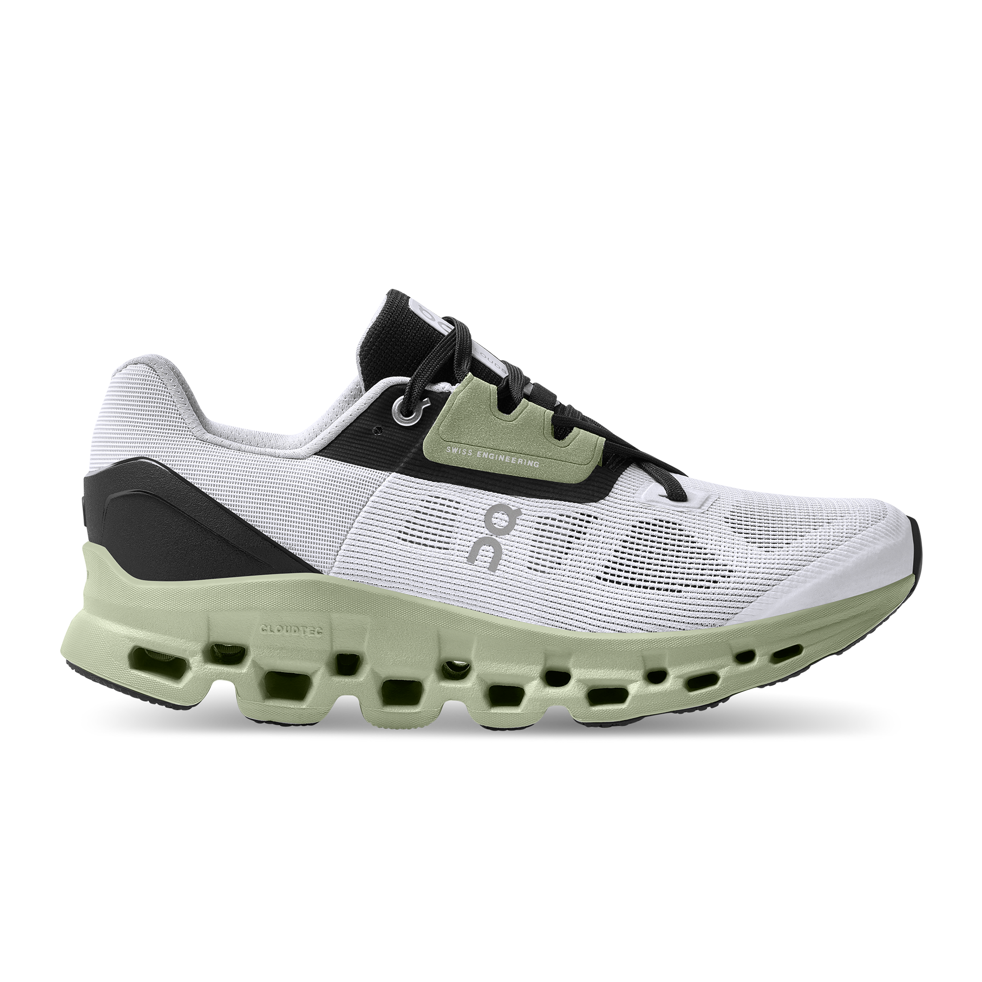 On Running Cloudstratus White Black Sage (Women's)