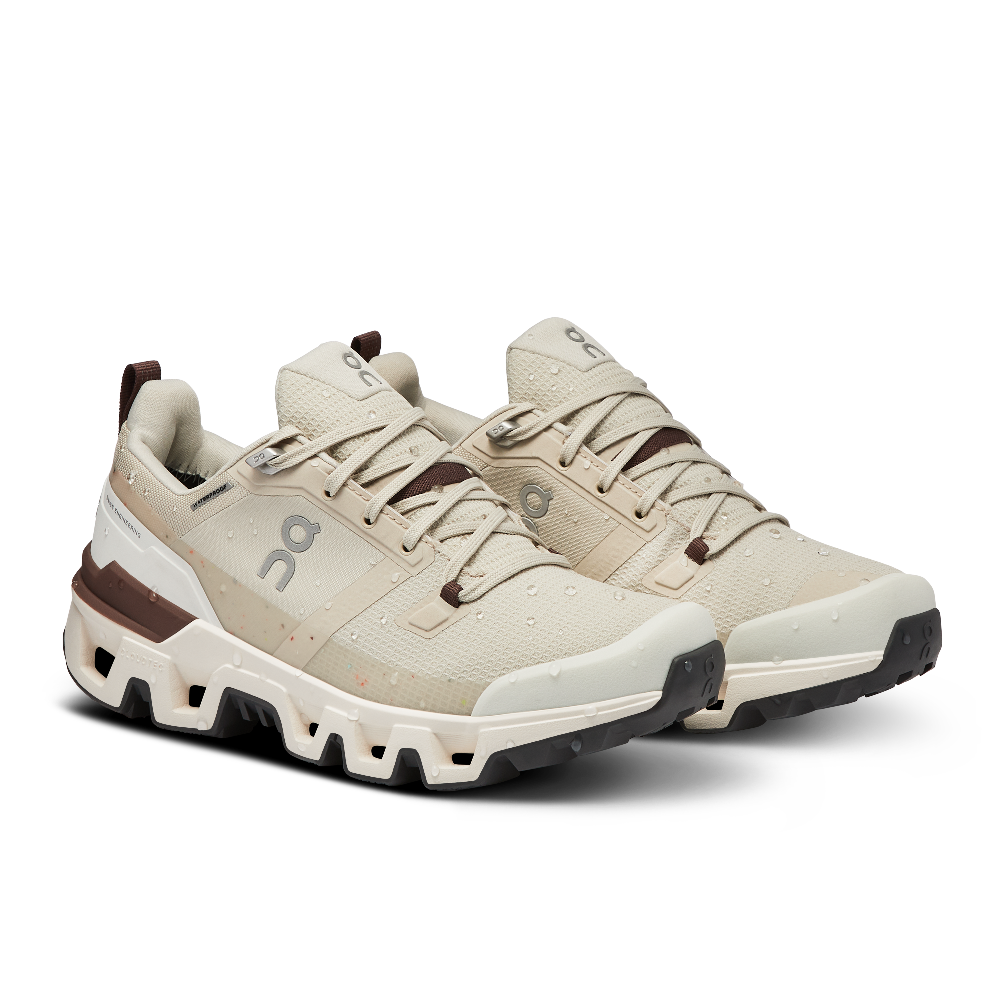 ON Wmns Cloudwander Waterproof 'Sand Ivory'