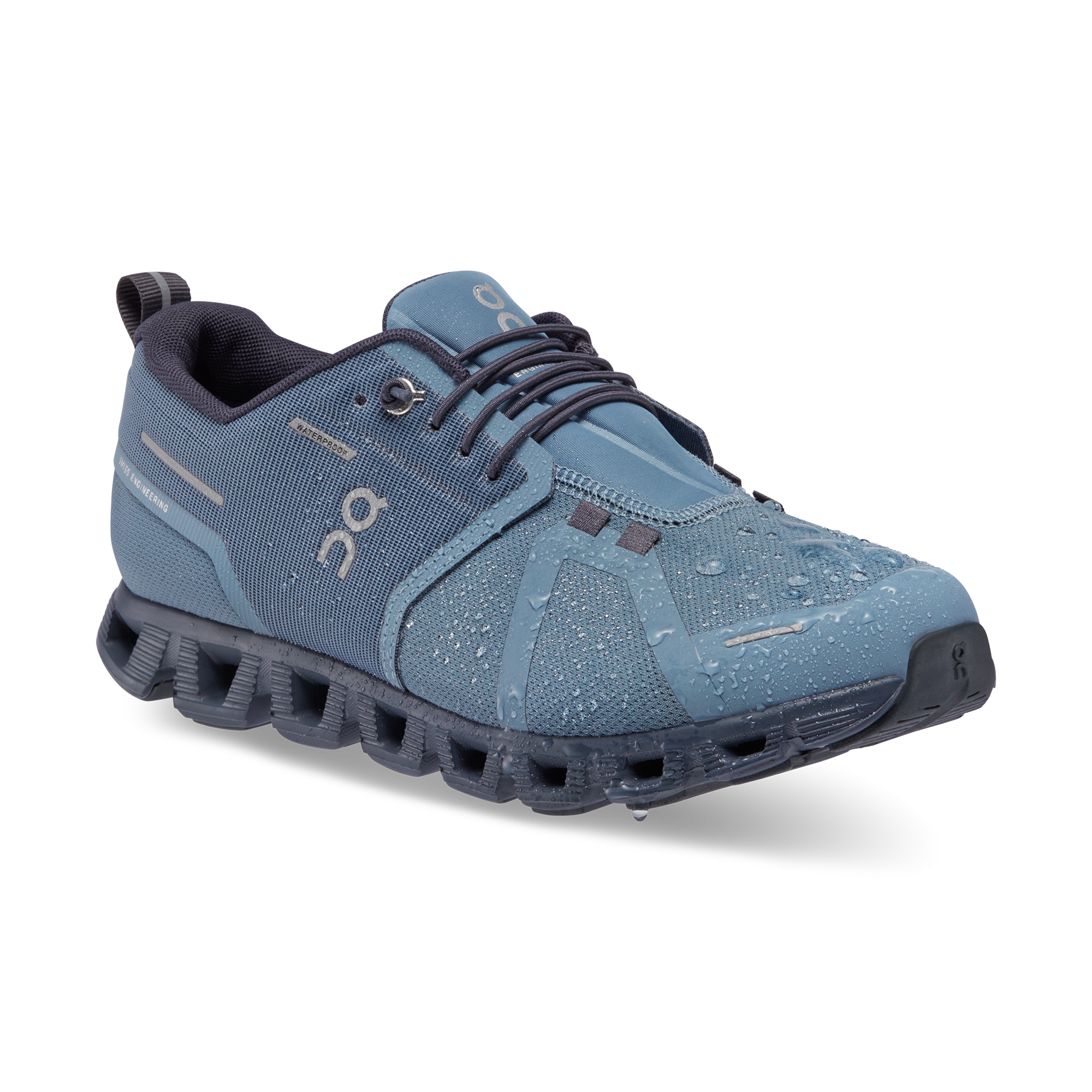 ON Wmns Cloud 5 Waterproof 'Metal Navy'