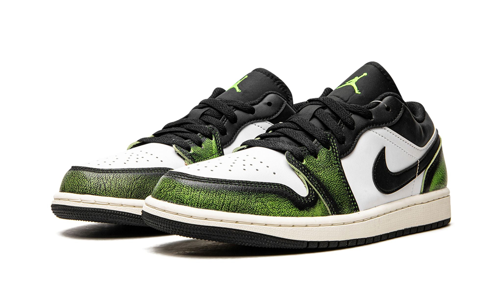 Air Jordan 1 Low SE GS WearAway Electric Green