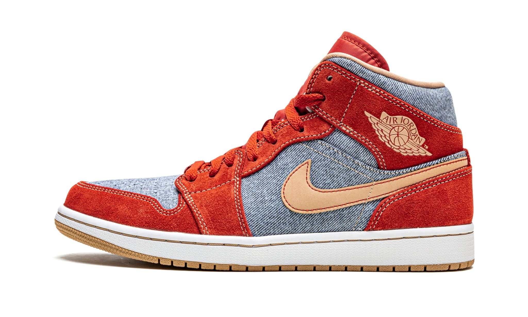 Air Jordan 1 Mid Denim Red