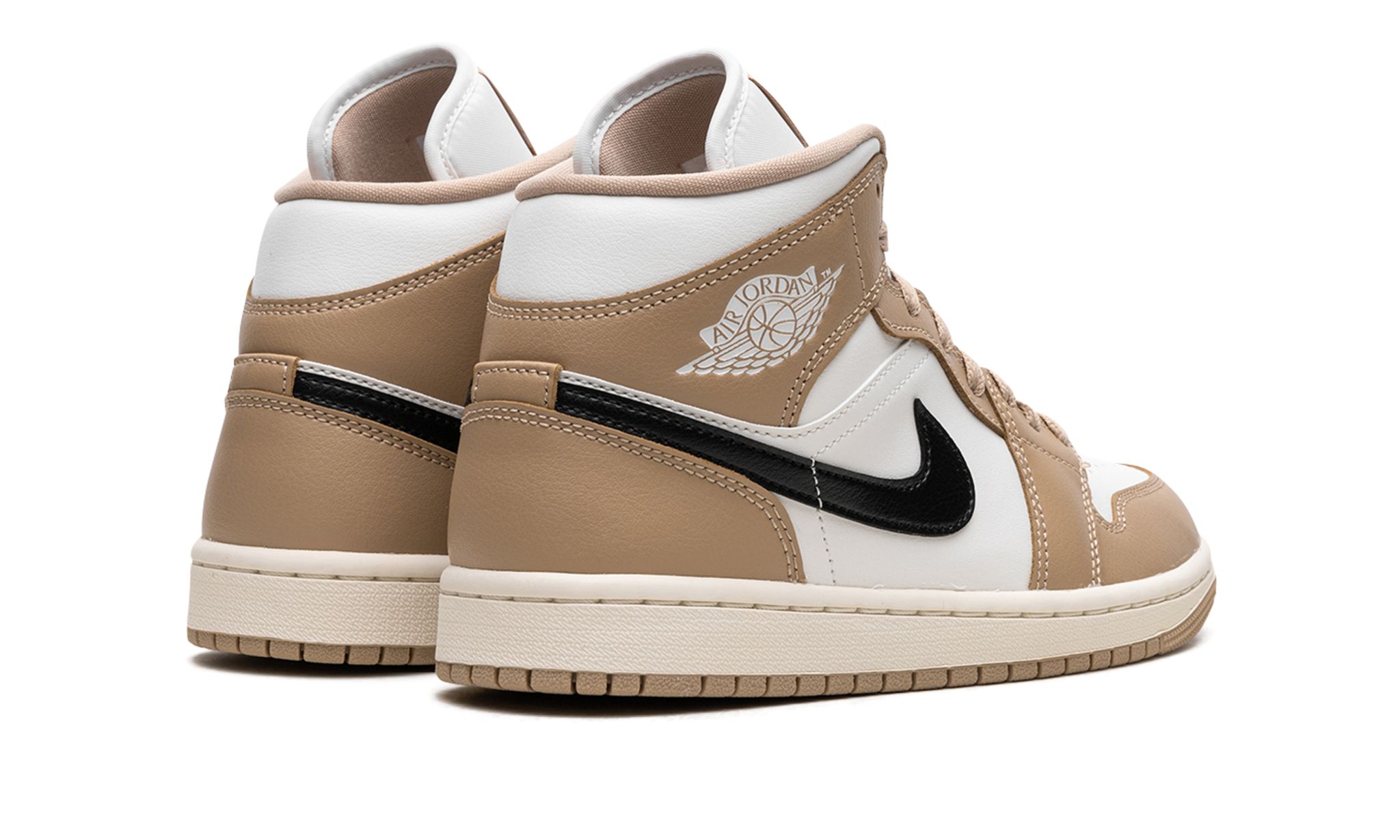 Air Jordan 1 Mid Tan / Black Desert