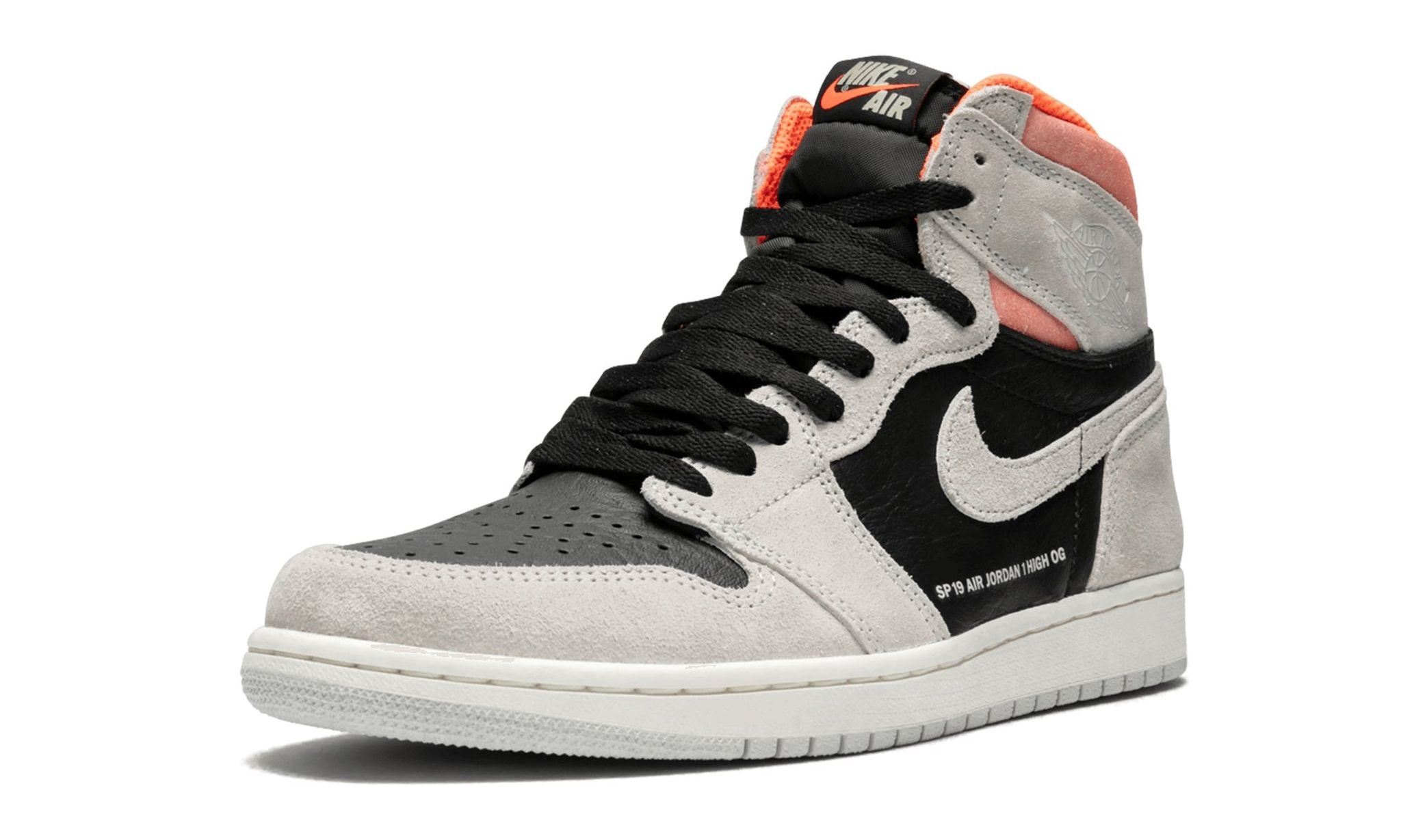 Air Jordan 1 Retro High OG Neutral Grey Hyper Crimson