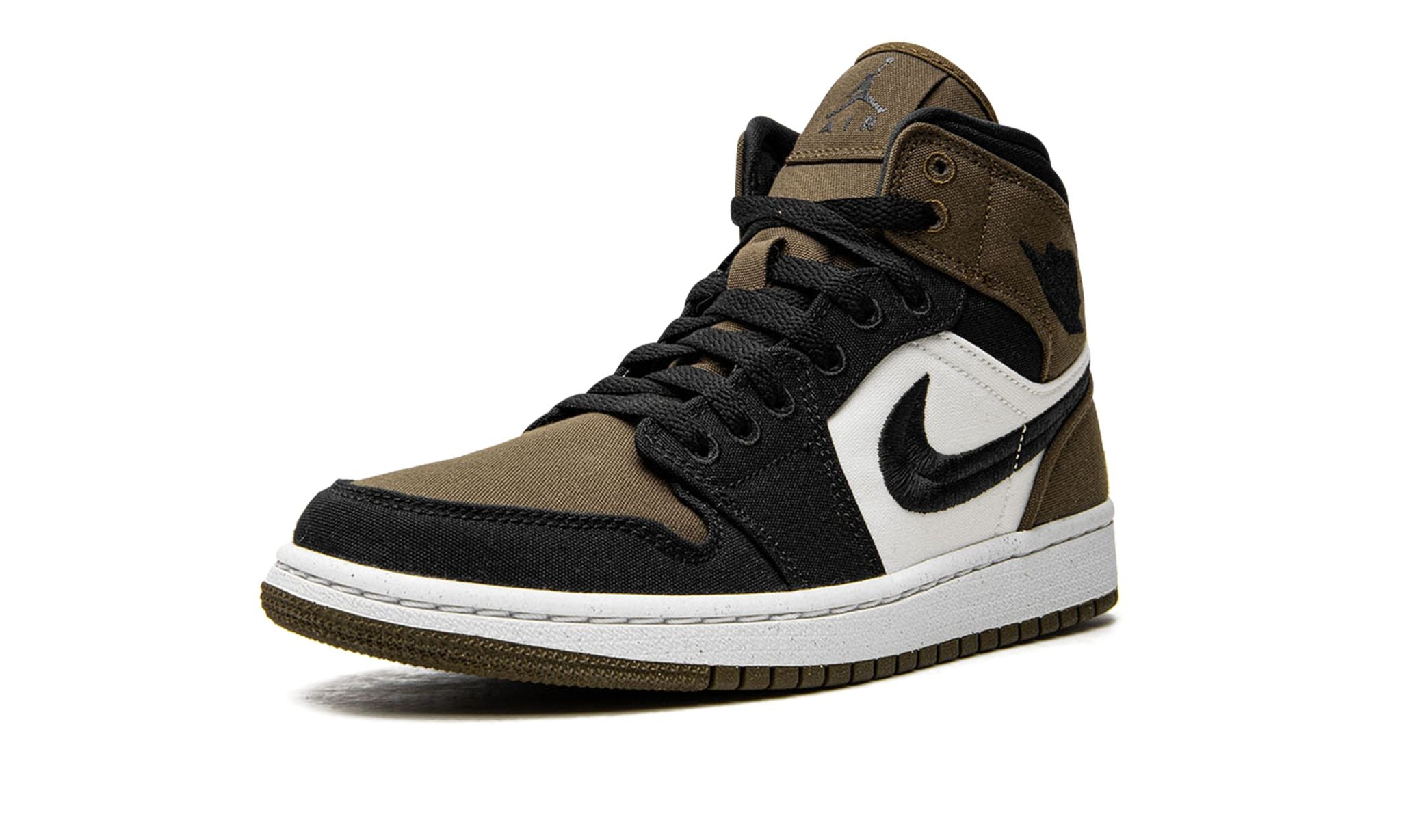 Wmns Air Jordan 1 Mid SE Olive Toe