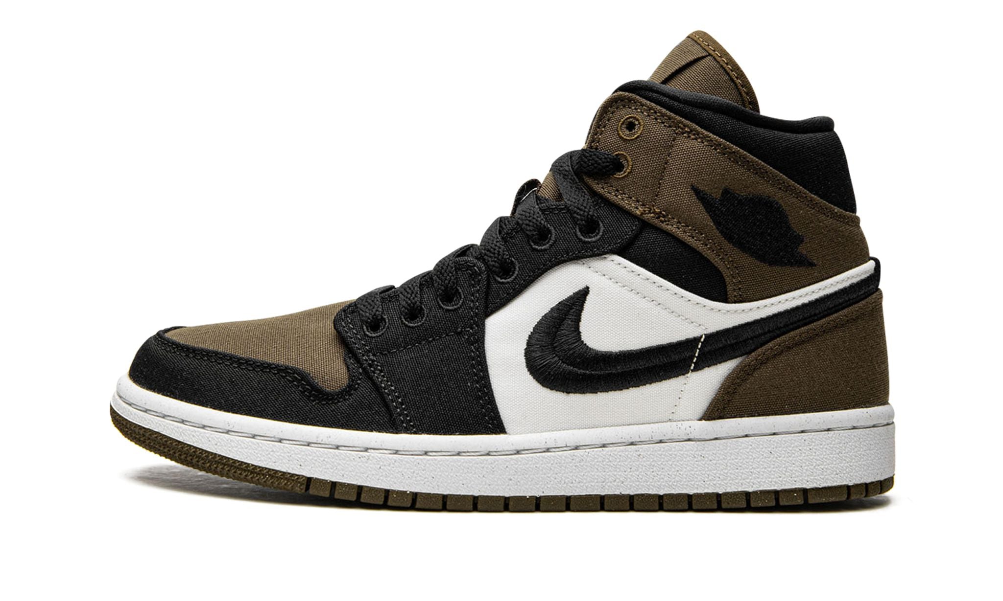 Wmns Air Jordan 1 Mid SE Olive Toe