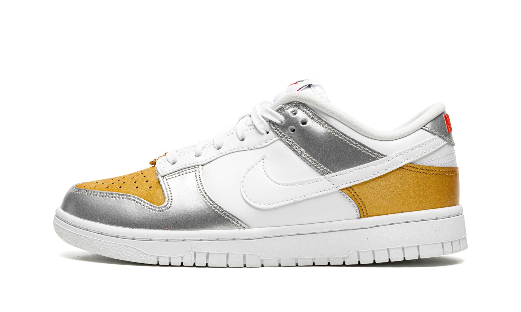 Dunk Low White Gold Silver