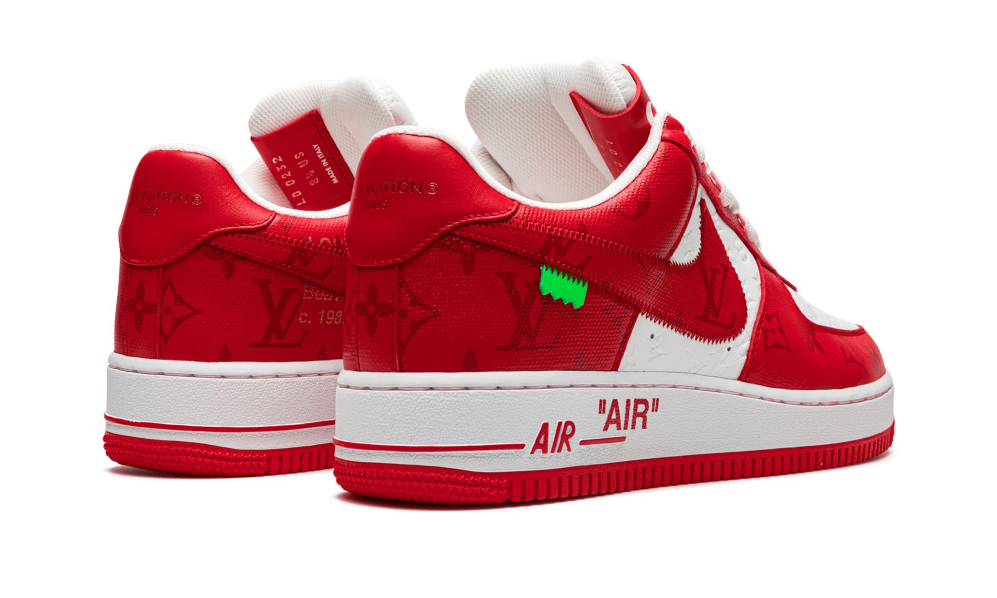 Louis Vuitton X Air Force 1 Low White Comet Red
