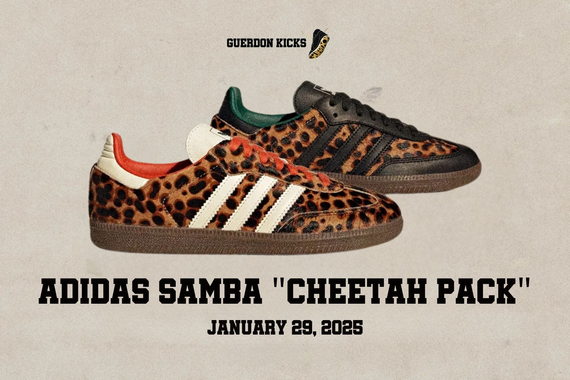 Adidas Samba ‘Cheetah Pack’: A Wild Twist on the Classic Silhouette - Guerdon Kicks