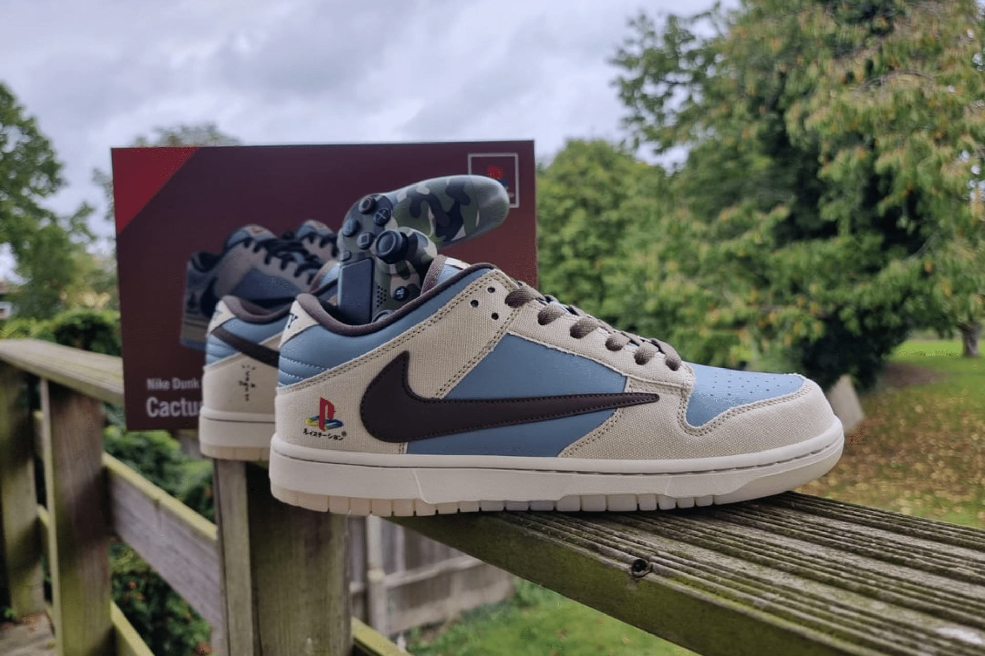 Ultra-Rare Travis Scott x PlayStation Dunk Low Friends & Family Revealed - Guerdon Kicks