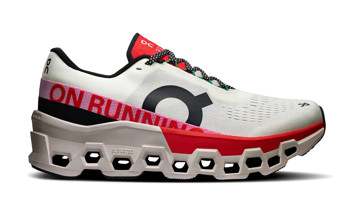 On Running Cloudmonster 2 Ivory Silver Red (Women's)