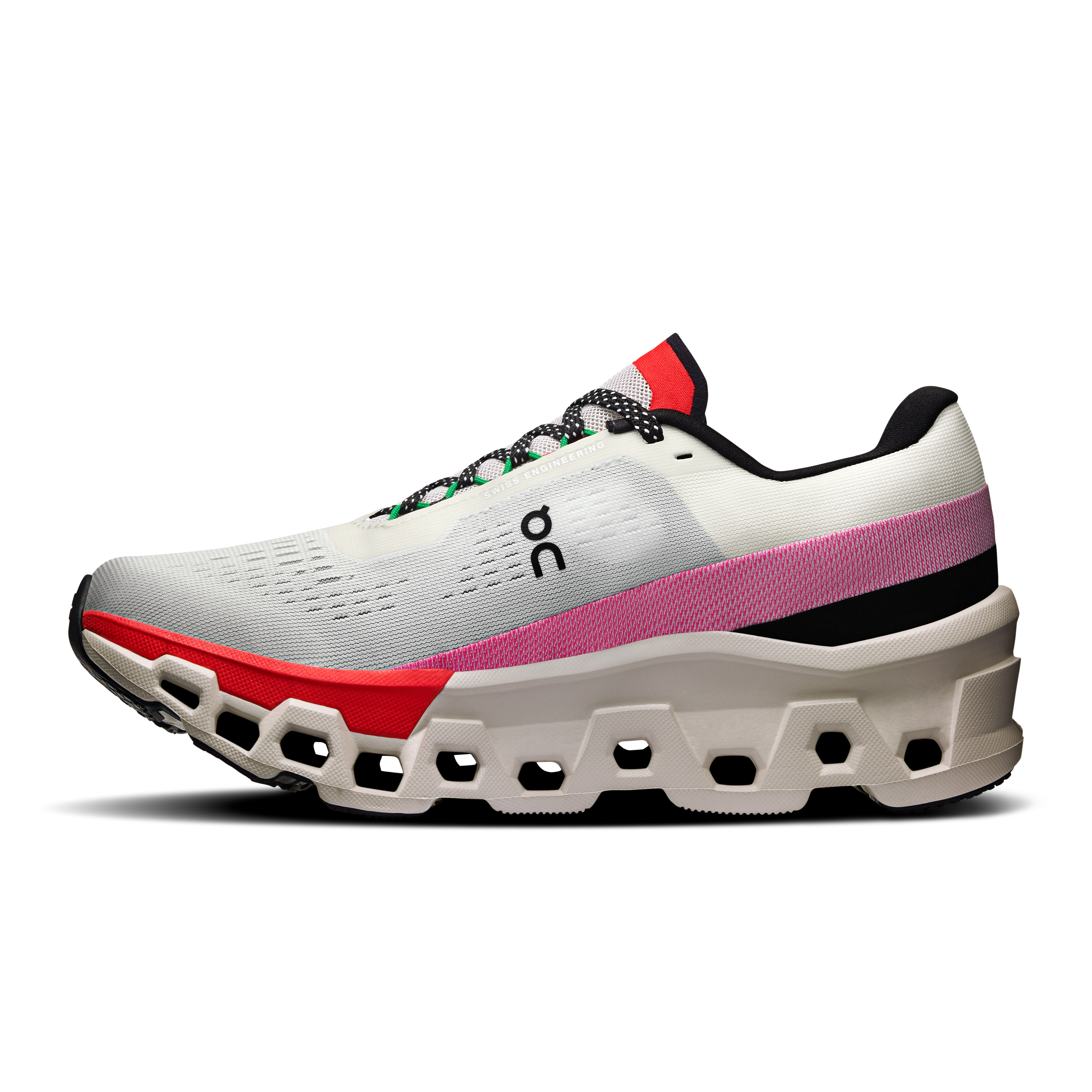 On Running Cloudmonster 2 Ivory Silver Red (Women's)