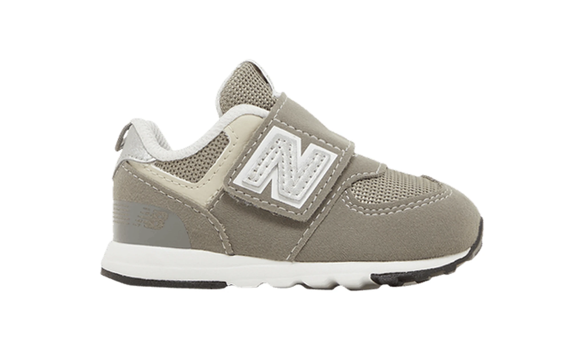 574 New-B Hook & Loop Toddler 'Rain Cloud Silver Metallic'