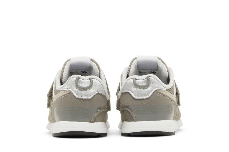 574 New-B Hook & Loop Toddler 'Rain Cloud Silver Metallic'