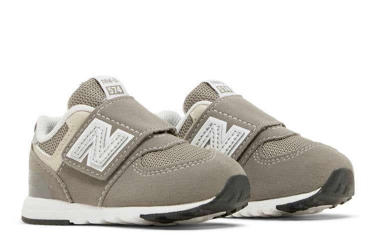 574 New-B Hook & Loop Toddler 'Rain Cloud Silver Metallic'