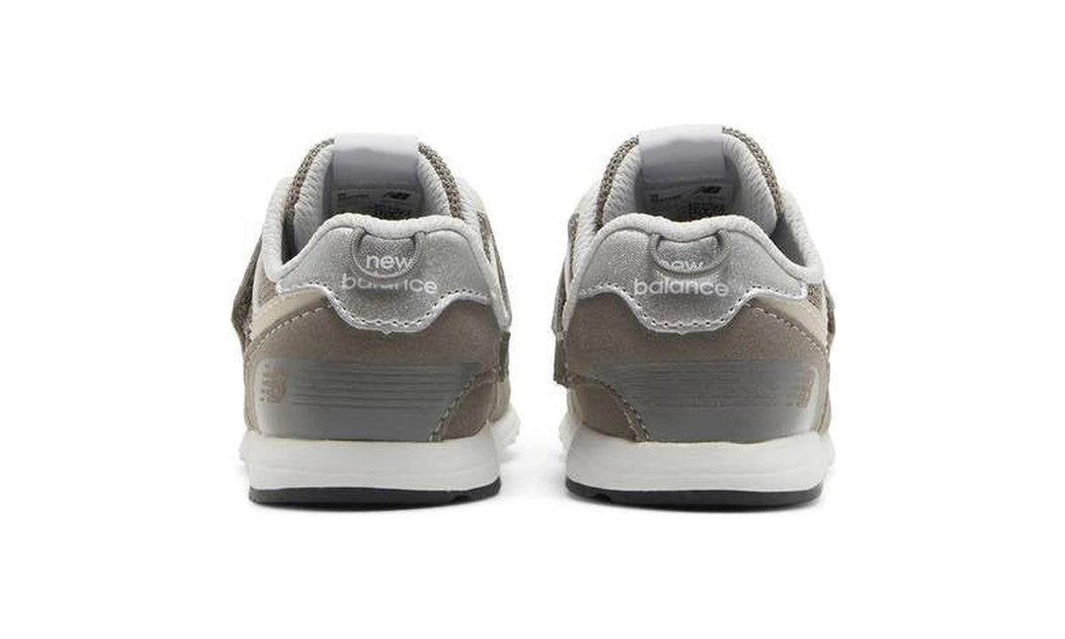 574 New-B Hook & Loop Toddler Wide 'Rain Cloud Silver Metallic'