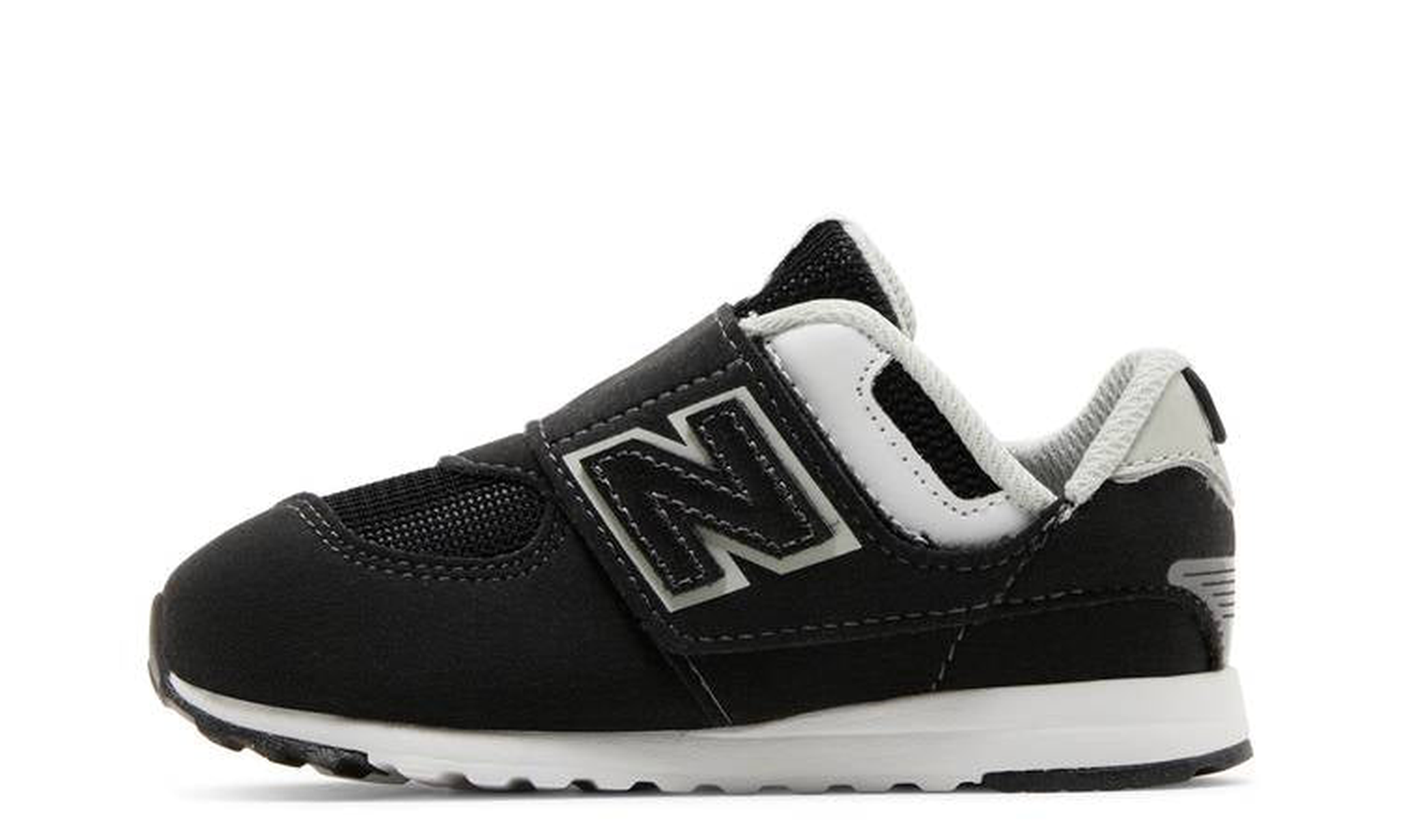 574 New-B Hook & Loop Toddler Wide 'Black White'