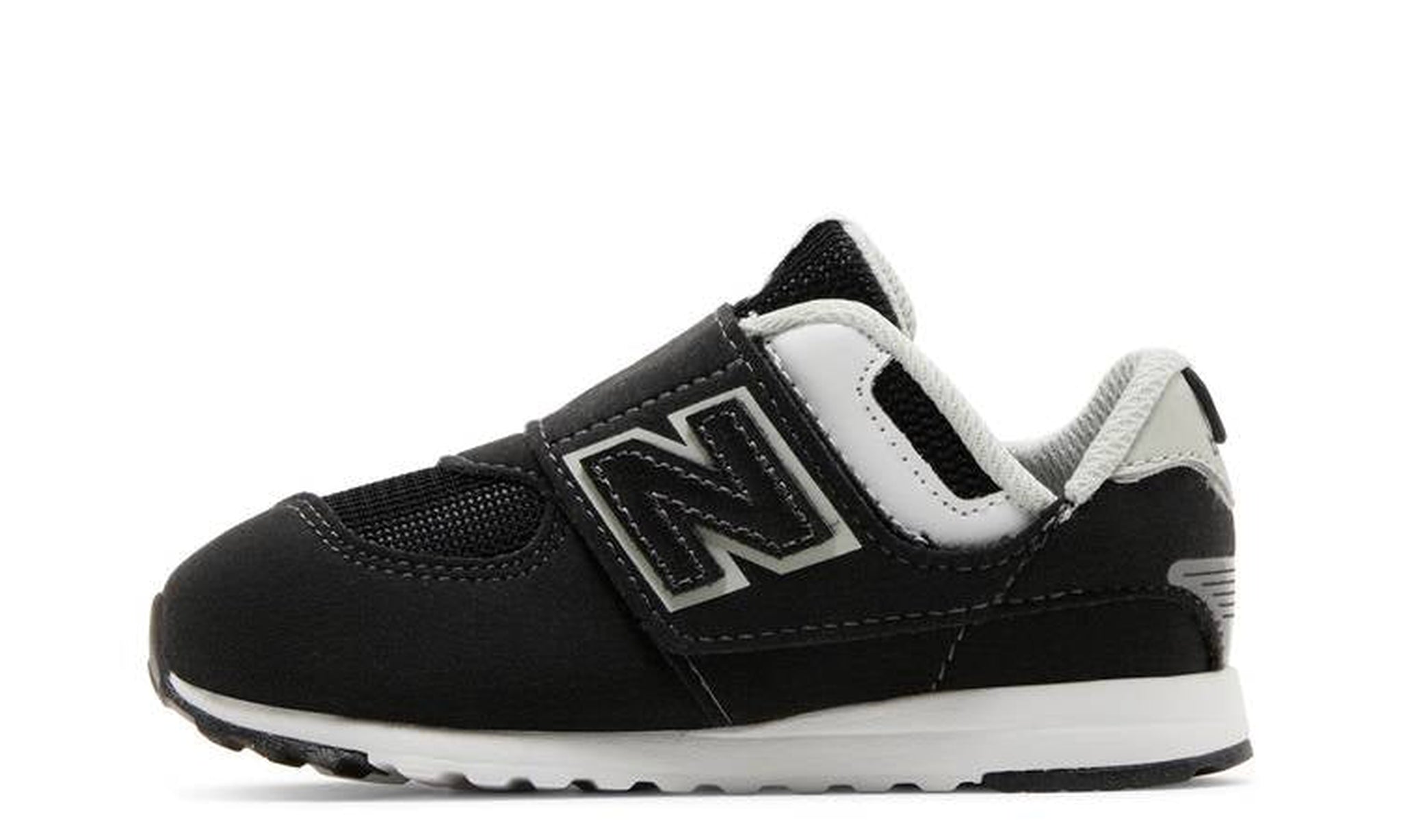 574 New-B Hook & Loop Toddler Wide 'Black White'