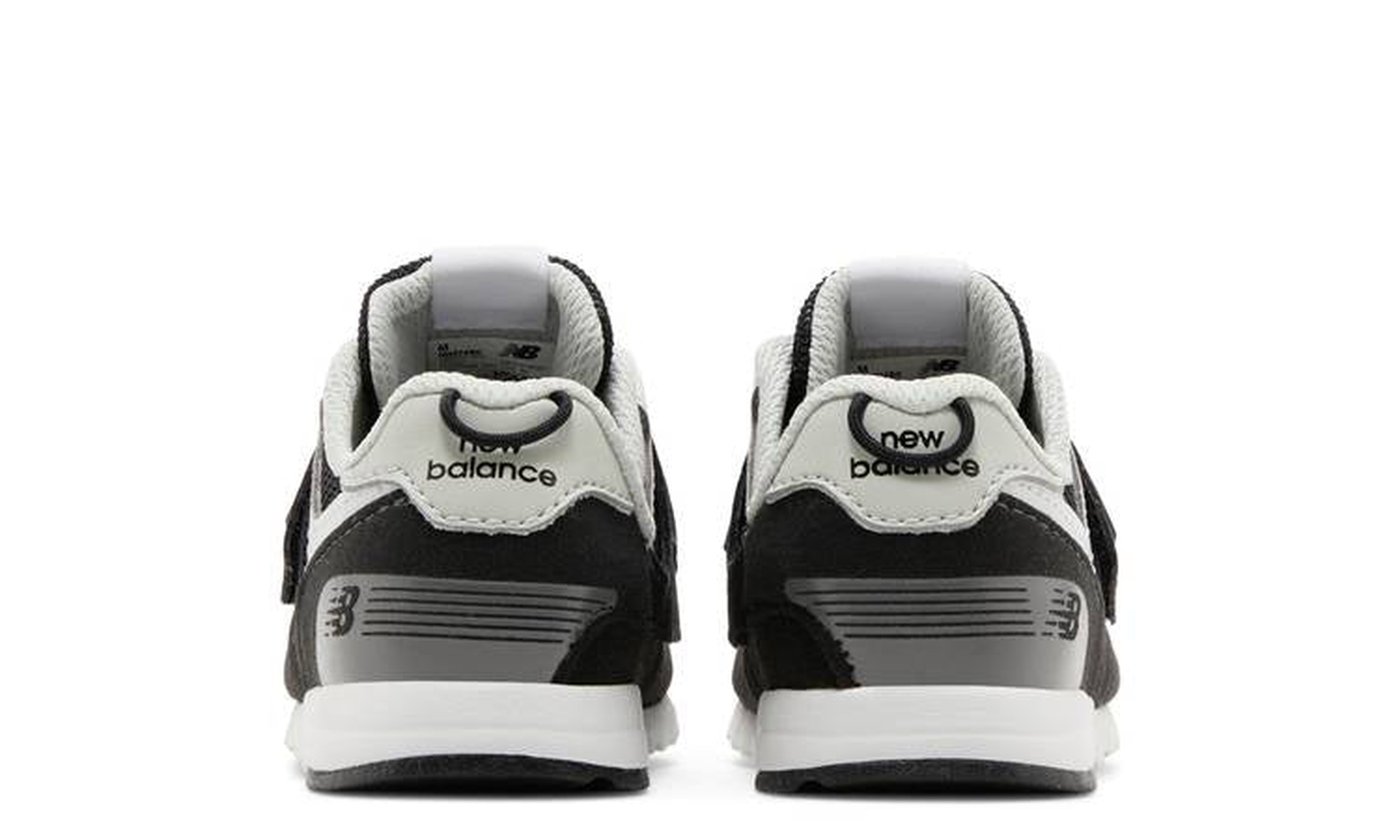 574 New-B Hook & Loop Toddler Wide 'Black White'