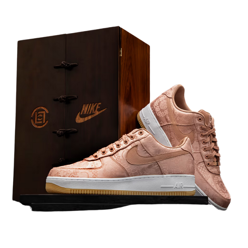 CLOT x Air Force 1 Low Premium 'Rose Gold Silk' Special Box