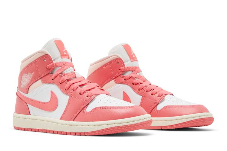 Wmns Air Jordan 1 Mid 'Strawberries and Cream'